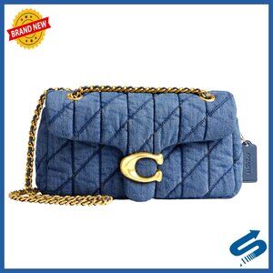 Leather Shoulder Bag with Detachable Straps, 10" Length